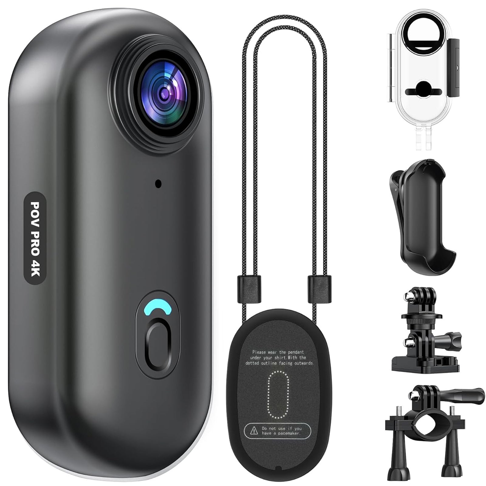 4k POV Camera Mini Magnetic Body Wearable Cam Smart Phone Wifi Camera Thumb Video Recorder