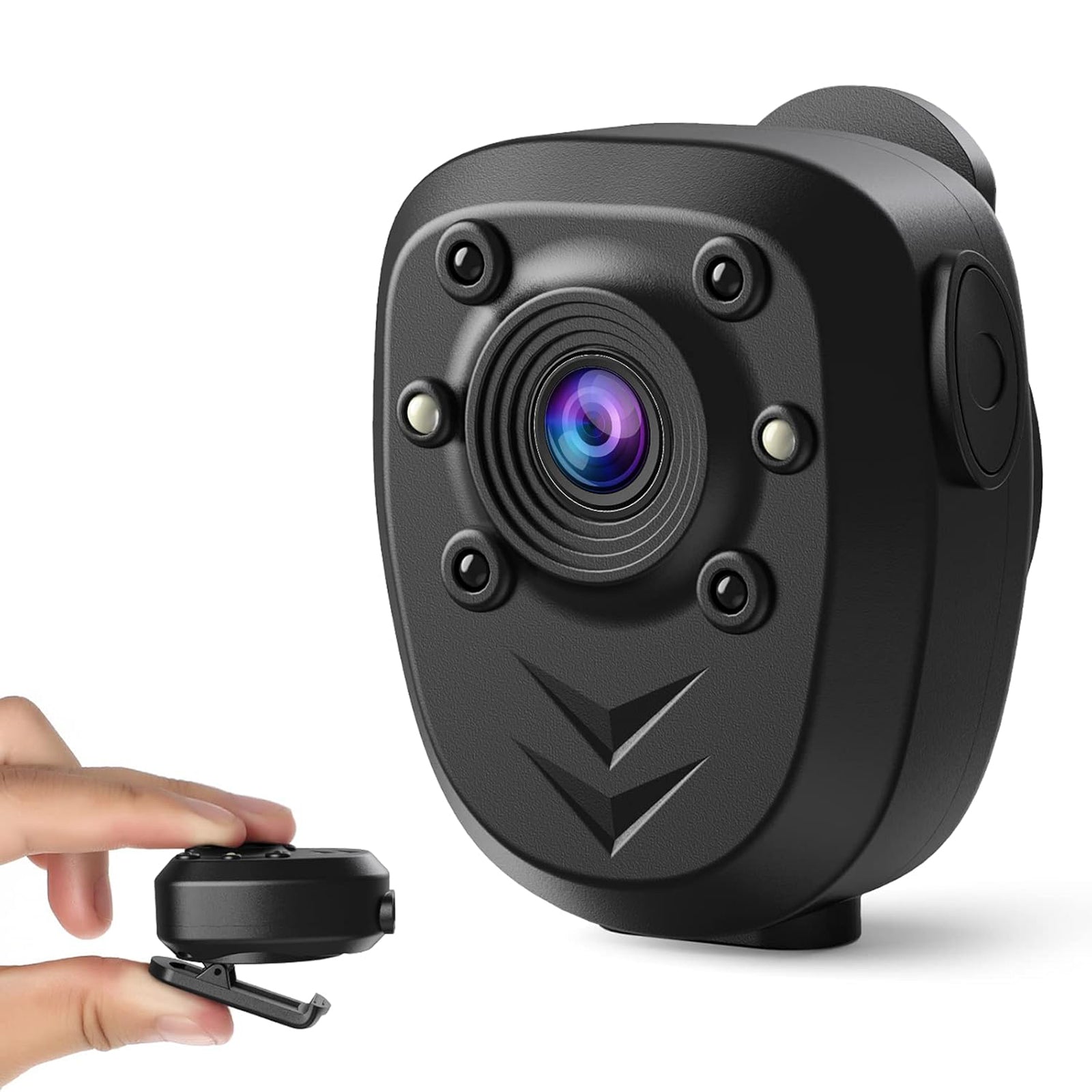 850A Mini Body Camera Video Recorder Magnetic with Night Vision IR & Loop Record HD 1080P, 4-6 HR Battery Life Wearable Police Cam for Home, Outdoor, Law Enforcement, Security Guard