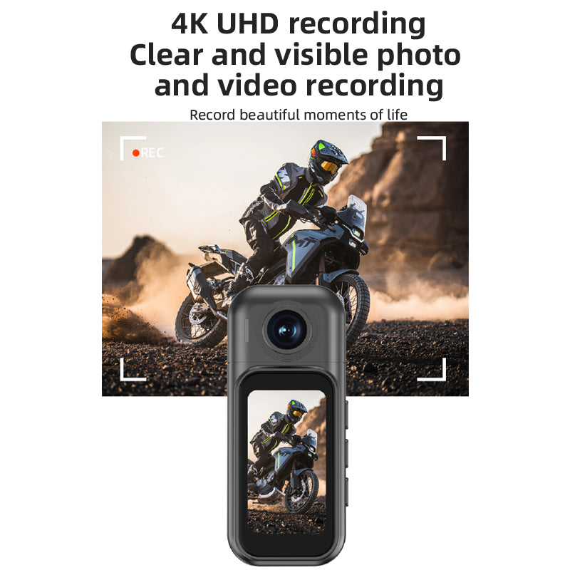 H91 Handheld High-Res 1080P Waterproof Action Camera Wide Angle Magnetic Touch Screen Wearable Features Featuring CMOS Imaging