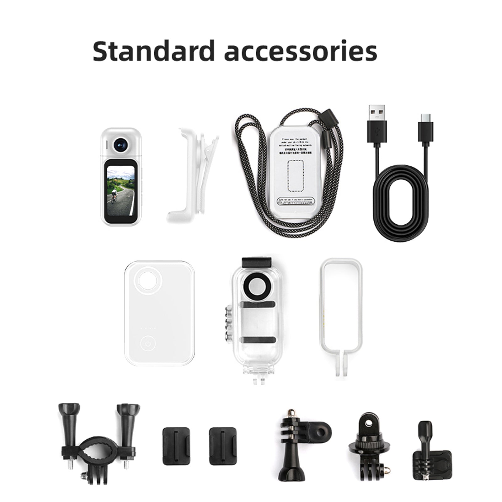 H91 Handheld High-Res 1080P Waterproof Action Camera Wide Angle Magnetic Touch Screen Wearable Features Featuring CMOS Imaging