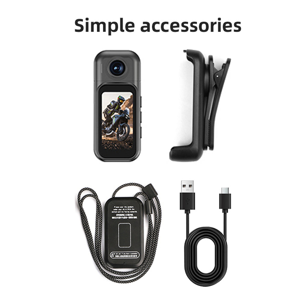 H91 Handheld High-Res 1080P Waterproof Action Camera Wide Angle Magnetic Touch Screen Wearable Features Featuring CMOS Imaging