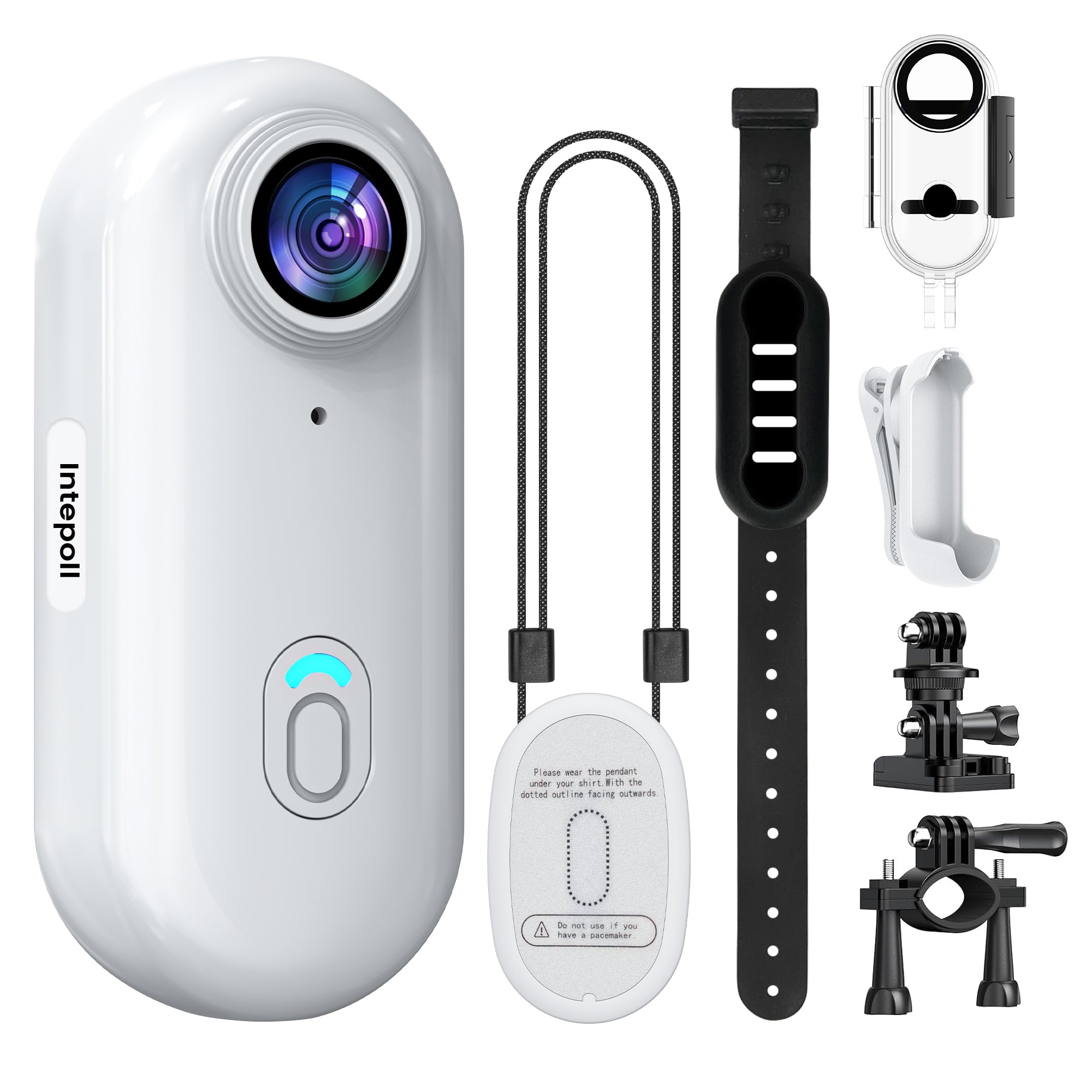 FHD 4K EIS Mini Body POV Camera, Wearable Action Body Cam, Thumb Size Hands Free Recording Body Worn Camera, Premium