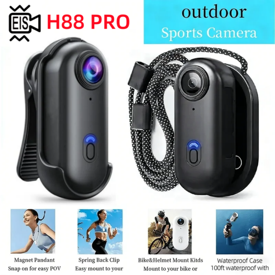 FHD 4K EIS Mini Body POV Camera, Wearable Action Body Cam, Thumb Size Hands Free Recording Body Worn Camera, Premium