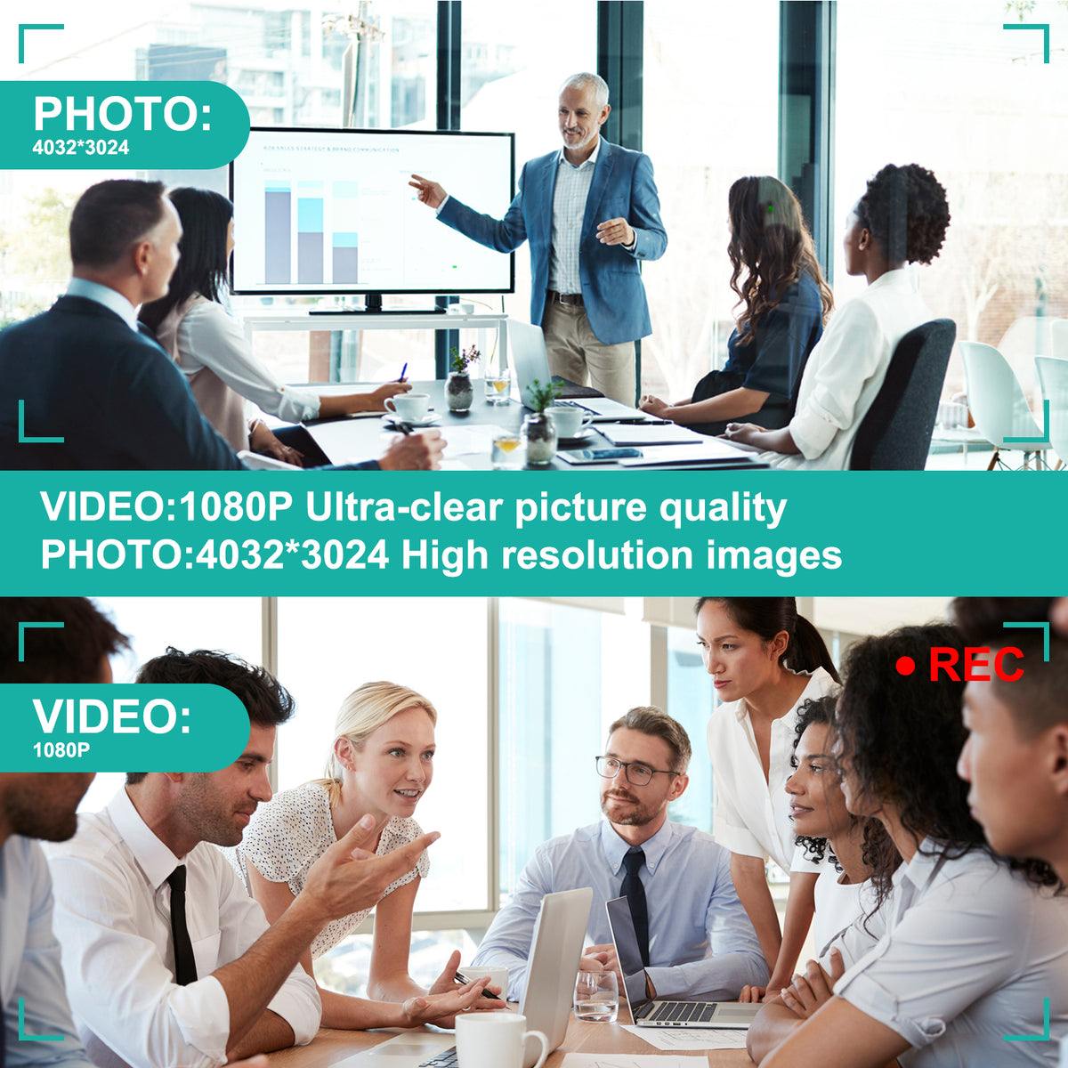 Premium Body Camera Pen — Full HD 1080p Video & Photos, Motion Detection, One-Button Control
