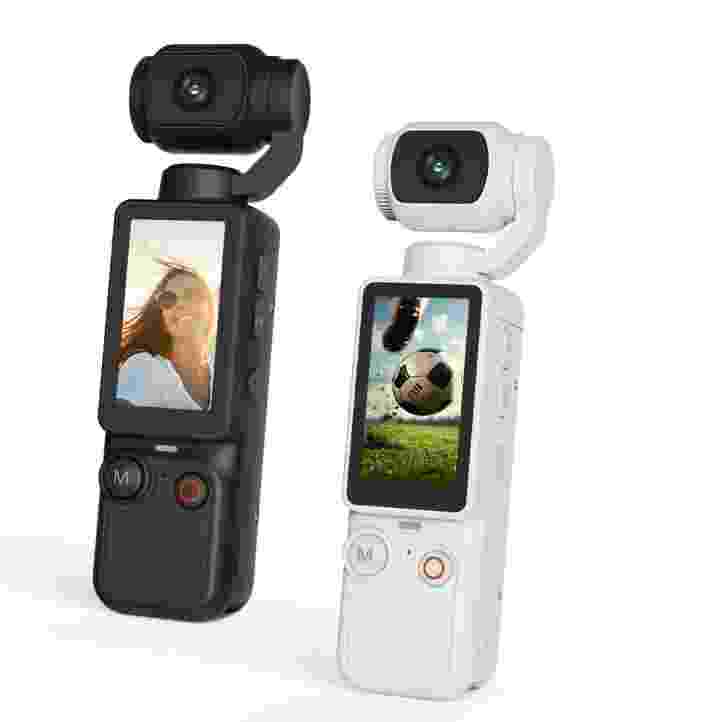Vlogging Camera with 180° Rotating Lens, Pocket Body Camera with Audio & Video Recording,7-Hour Battery, Handheld POV Cameras with 32GB Card, Easy One-Button Recording for Travel,Daily Life