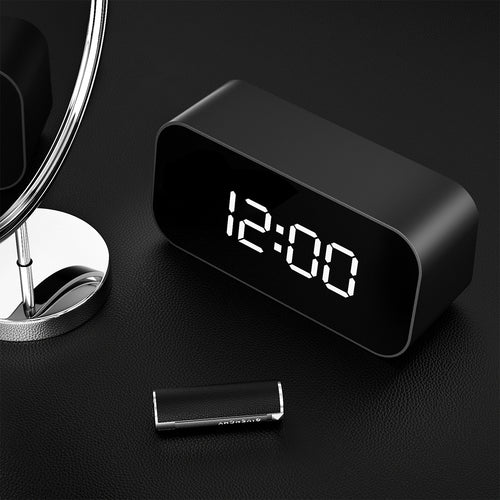 1080P Desktop Clock Camera for Home, Smart Digital Clock with Night Vision and Motion Detection, Compact Indoor Security Camera for Bedroom, Office, Living Room and Home Monitoring